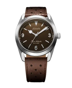 Nivada Grenchen SUPER ANTARCTIC 3.6.9 BROWN NO VINTAGE EFFECT WHITE LUMINOUS
