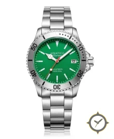 Aquatico Dolphin Dive Watch Green Dial (NH35)