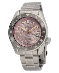 Islander JFK Automatic GMT with Cherry Blossom Dial