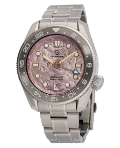 Islander JFK Automatic GMT with Cherry Blossom Dial