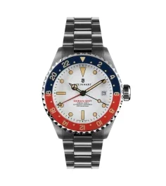Steinhart Ocean 39 vintage GMT premium white ceramic
