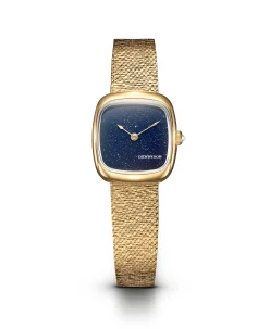 Dennison Mini Aventurine In Gold Gold Bark Mesh