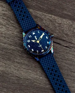 Wicked Watch Co. Anniversary Flieger Timascus & Aventurine