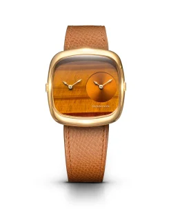 Dennison Tiger Eye & Gold Sunray In Gold Tan