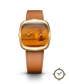 Tiger Eye & Gold Sunray In Gold