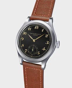 Time This 1950S VINTAGE STYLE Sub-second (BLACK)