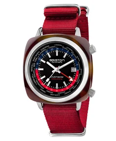 Briston Clubmaster Traveler Worldtime Red
