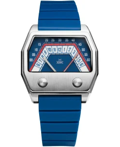 Xeric Volta Double Retrograde Silver Blue