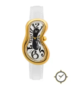 Dalì Classic Melting Watch Stainless steel 316L Black and White PVD Yellow Gold One of 329