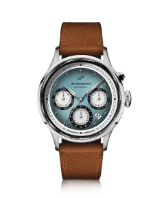 AV86 1564 Chronodate Automatic Steel Ice Blue & White