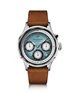 AV86 1564 Chronodate Automatic Steel Ice Blue & White