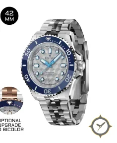 Hexmariner 42 Metallic White CNC Guilloche