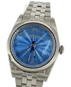 Cincinnati Watch Company Blue enamel over Guilloché