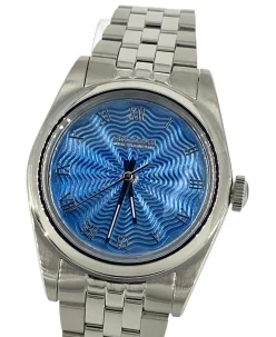 Cincinnati Watch Company Blue enamel over Guilloché