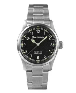 San Martin SN034-A-SY Steel Bracelet With Logo
