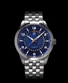 MMI Watches NOR-LIGHT: "BLUE DATE SAPPHIRE DIAL" MODEL NL-05