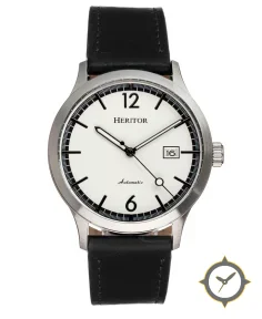 Heritor Watches Heritor Automatic Becker Leather-Band Watch w/Date