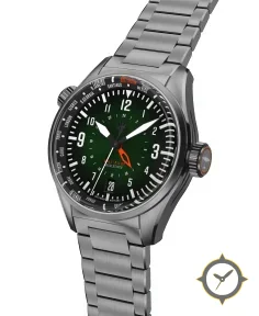 Balt-Pilot Worldtimer Dark Emerald