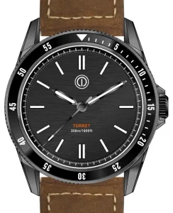 MMI Watches Turret 300M - Model: TR4-WL (PITCH BLACK) (NO DATE) (NH35)