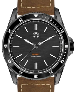MMI Watches Turret 300M - Model: TR4-WL (PITCH BLACK) (NO DATE) (NH35)