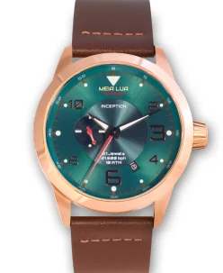 Meia Lua Watches BOREAL MOONRISE Bronze Gold Case - Cocoa Leather