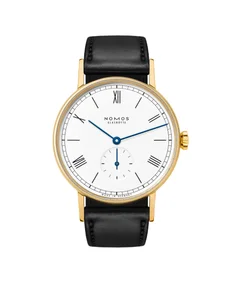 Nomos Glashütte Ludwig gold enamel white Reference 215
