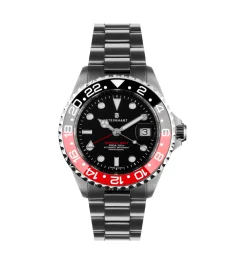 Steinhart Ocean 39 GMT BLACK-RED Ceramic Diver Watch