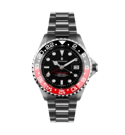 Steinhart Ocean 39 GMT BLACK-RED Ceramic Diver Watch