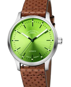 Mühle Glashütte Panova Lime with perforated leather strap