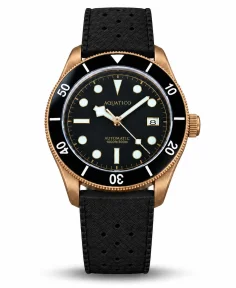 Aquatico Bronze Raider Black Dial Date
