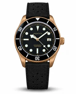 Aquatico Bronze Raider Black Dial Date