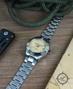 Aquatico Aquatico Dolphin Dive Watch Cream Dial (NH35)