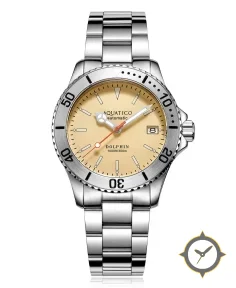 Aquatico Dolphin Dive Watch Cream Dial (NH35)