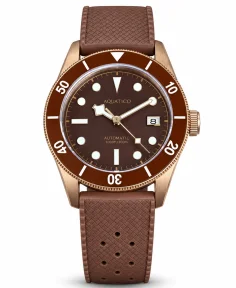 Aquatico Bronze Raider Brown Dial Date