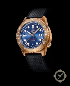 Zelos Mako V2 500m Diver Bronze Cobalt Blue