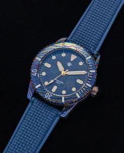 Wicked Watch Co. Pearl Diver V2 Timascus Pietersite