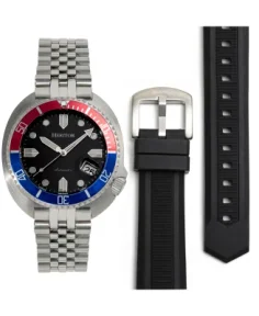 Heritor Watches Heritor Automatic Matador Box Set with Interchangable Bands and Date Display Red/Blue
