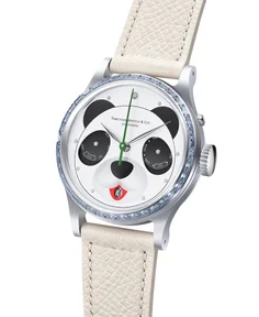 Time This Ref. 2601SS1-A Sichuan Panda Complete Calendar Hidden T-Setting Natural Aquamarine Bezel
