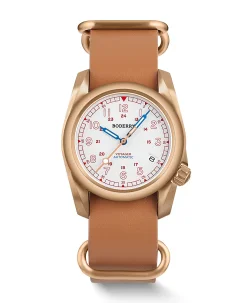 Boderry VOYAGER 100M Waterproof Bronze Automatic Field Watch White