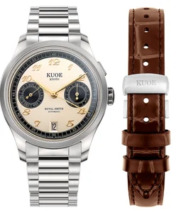 Kuoe ROYAL SMITH 90-010 Automatic Panda x Vertical Brushed Dial