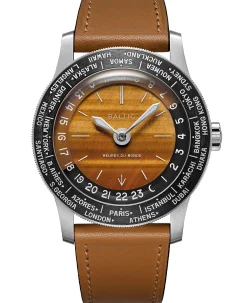 Baltic Heures du Monde Worldtimer Tiger Eye