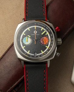 Geylang Watch Co APEX - Hybrid Chronograph Silver Case, Black Dial