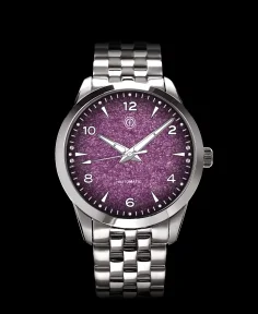 MMI Watches AWAGAMI FACTORY X MMI WATCHES: "FUMES PURPLE WASHI DIAL" MODEL NLF-22