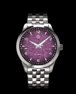MMI Watches AWAGAMI FACTORY X MMI WATCHES: "FUMES PURPLE WASHI DIAL" MODEL NLF-22