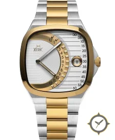 Xeric Timeline Retrograde Automatic Two-tone Gold Silver