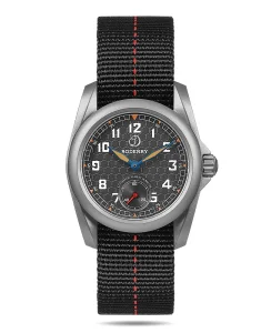Boderry VOYAGER S72 72-Hour Power Reserve Titanium Automatic Field Watch, 100M Water Resistant Grey