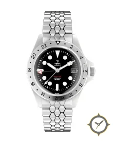 Superman Worldtime GMT Steel Scales Slim Edition