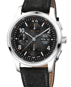 Mühle Glashütte Lunova Chronograph with suede strap