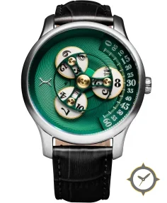 Triptych Automatic Wandering Hour Emerald