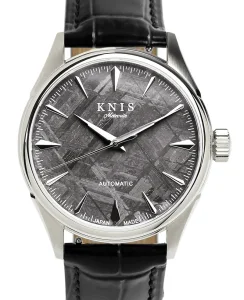 KNIS Kyoto Meteorite Made in Japan Automatic Watch Men's Leather Strap Leather Silver KN001-MTLE